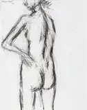 Untitled by Akbar Padamsee, Charcoal on paper, offered Mar 2014