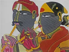 Untitled by Thota Vaikuntam, Acrylic on canvas, sold Nov 2013