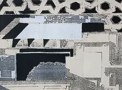 Untitled by Samit Das, Mixed media and collage on paper, sold Nov 2013