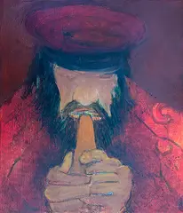 Untitled by Krishen Khanna, Oil on canvas, sold Nov 2013