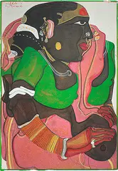 Untitled by Thota Vaikuntam, Gouache on paper, sold Nov 2013