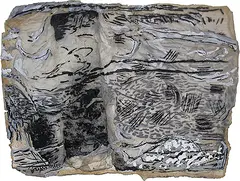 Untitled by Jayashree Chakravarty, Mixed media on paper pasted on board, sold Nov 2013