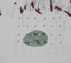 Protection by Mohammad Imran Qureshi, Mixed media on wasli paper, sold Nov 2013