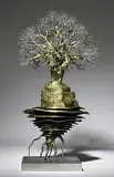 Untitled by Dhananjay Singh, Stainless steel wire and bronze, sold Nov 2013