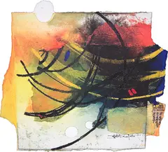 Untitled by Sujata Bajaj, Mixed media on paper pasted on board, sold Nov 2013