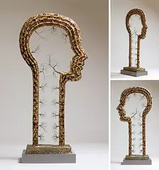 Untitled by Dhananjay Singh, Bronze and stainless steel wire, sold Aug 2013