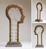 Untitled by Dhananjay Singh, Bronze and stainless steel wire, sold Aug 2013