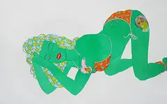 Untitled by Dileep Sharma, Watercolour, pen and ink on paper, sold Aug 2013