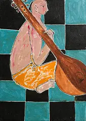 Untitled by B. Vithal, Oil on canvas, sold Aug 2013