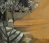 Untitled by Arunanshu Chowdhury, Oil on canvas, sold Aug 2013
