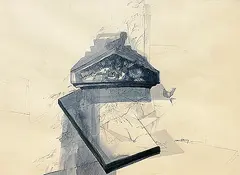 Untitled by Samit Das, Mixed media on paper, sold Aug 2013
