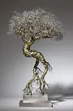 Untitled by Dhananjay Singh, Stainless steel wire and bronze, sold Aug 2013