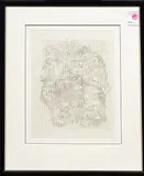 Zoo by Arthur Okamura, 1967, etching, sold Mar 2026