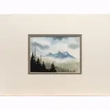 Mountain Landscape by Chris W. Anderson, 1979, watercolor, sold Mar 2026