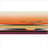 Skyscape Pink by Testuro Sawada, 1979, screenprint, sold Mar 2026
