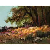 Wildflowers by Heinie Hartwig, oil on board, sold Mar 2026