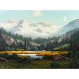 Untitled by Heinie Hartwig, oil on board, sold Mar 2026