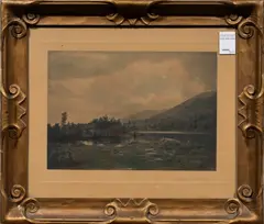 Equinox Lake by Wallace Nutting, 1904, lithograph, sold Mar 2026
