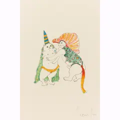 Hatted Cats by Léonor Fini, lithograph, sold Apr 2026