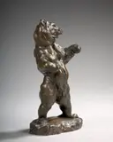 Ours debout n°2 by Antoine-Louis Barye, Bronze à patine brun nuancé de vert, sold Sep 2024