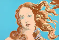 Birth of Venus from Details of Renaissance Paintings by Andy Warhol, 1984, Sérigraphie en couleurs sur Arches Aquarelle, sold May 2024