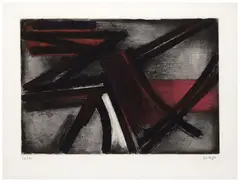 Eau forte II by Pierre Soulages, 1952, Eau-forte en couleurs, sold May 2024
