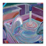 Soap, Grease 2 by Marcella Barcelo, 2019, Acrylique et huile sur toile, sold Jun 2024