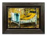 Lit by Thomas Fougeirol, 2002, Huile sur toile, sold Jun 2024