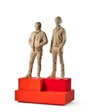 Thomas Bangalter & Guy Manuel de Homem-Christo by Xavier Veilhan, 2015, Acrylique et vernis sur contreplaqué de bouleau, sold Jun 2024