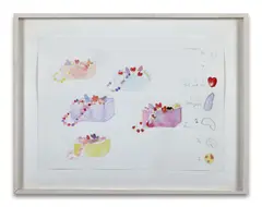 Sans titre (trésor), Rome by Jean-Michel Othoniel, 1997, Aquarelle sur papier, sold Jun 2024
