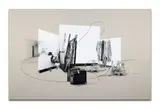 Untitled (from the series Intranquility) by Tatiana Trouvé, 2015, Cuivre, papier et crayon noir sur papier collé sur toile, sold Jun 2024