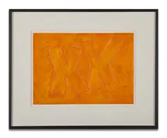 Untitled (double X) by Phyllida Barlow, 2011, Acrylique sur papier, sold Jun 2024