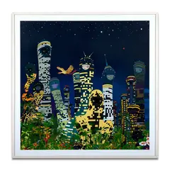 City Glow by Chiho Aoshima, 2005, Lithographie en couleurs, sold Jun 2024