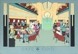 Café Costes by Patrick Boussignac dit Otso, circa 1990, Sérigraphie en couleur, sold Oct 2024