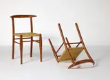Paire de chaises Tessa nature by Philippe Starck, 1987, Structure en hêtre, assise en papier tissé, sold Oct 2024