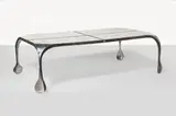 Table Light by Ron Arad, 1988, Structure en acier inoxydable et acier soudé, jointure du plateau en acrylique, sold Oct 2024