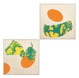 Fleurs et autres... by Hervé Télémaque, 1970, Acrylique sur toile (diptyque), sold Jun 2024