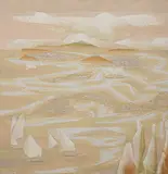 Intervening Seas by Jehangir Sabavala, Oil on canvas, sold Dec 2013