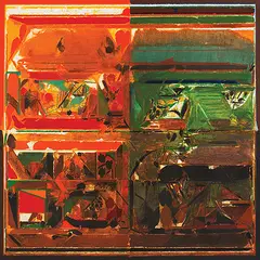 Untitled by S. H. Raza, Acrylic on canvas, sold Dec 2013