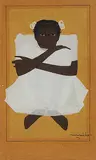 Untitled by Lalu Prasad Shaw, Tempera on paper pasted on board, sold Dec 2013