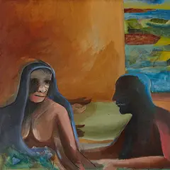 Untitled by Bhupen Khakhar, Oil on canvas, sold Dec 2013