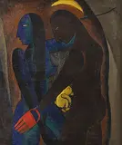 Untitled by Biren De, Oil on canvas, offered Dec 2013