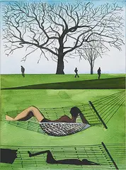 Untitled by Shibu Natesan, Watercolour on paper, sold Sep 2013