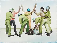 Stone of Emergency by Shibu Natesan, Watercolour on paper, sold Sep 2013