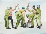 Stone of Emergency by Shibu Natesan, Watercolour on paper, sold Sep 2013