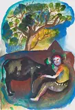 Untitled by Bhupen Khakhar, Watercolour on paper, sold Sep 2013