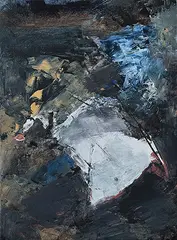 Untitled by Ram Kumar, Acrylic on canvas, sold Sep 2013
