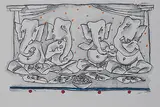 Untitled by M. F. Husain, Brush and ink with watercolour on paper, sold Sep 2013