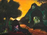 Untitled by Manu Parekh, Acrylic on board, sold Sep 2013