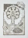 Untitled by A. Ramachandran, Ink and wash on paper, sold Sep 2013